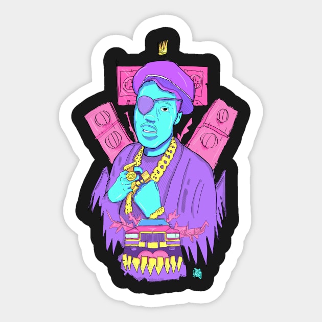 Slick Rick The Ruler Sticker by Dunroq